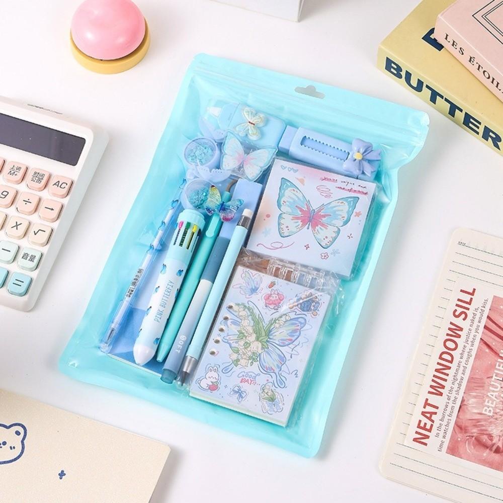Dreamy Butterfly Butterfly Stationery Set 12-in-1 Gel Pen Kawaii Highlighter Students