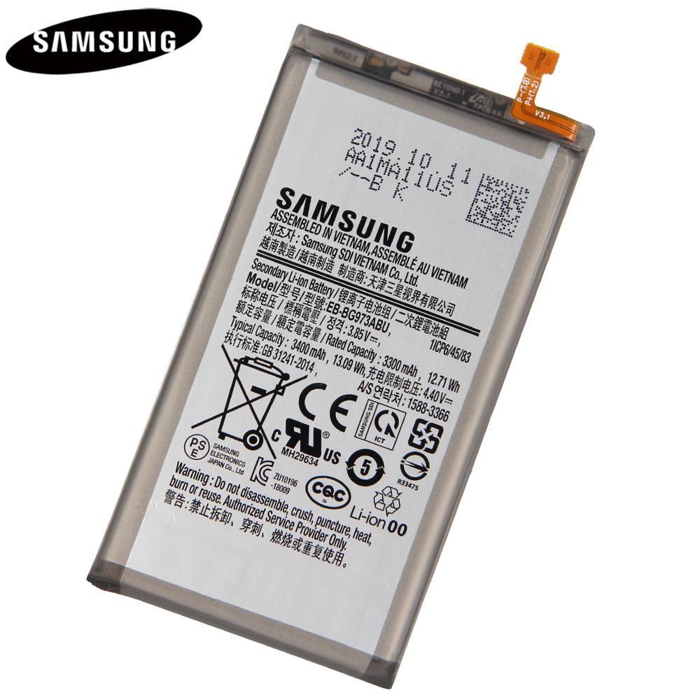 Original Replacement Battery EB-BG973ABU EB-BG973ABE For Samsung Galaxy S10 SM-G9730 SM-G973F/DS SM-G973U SM-G973W 3400mAh