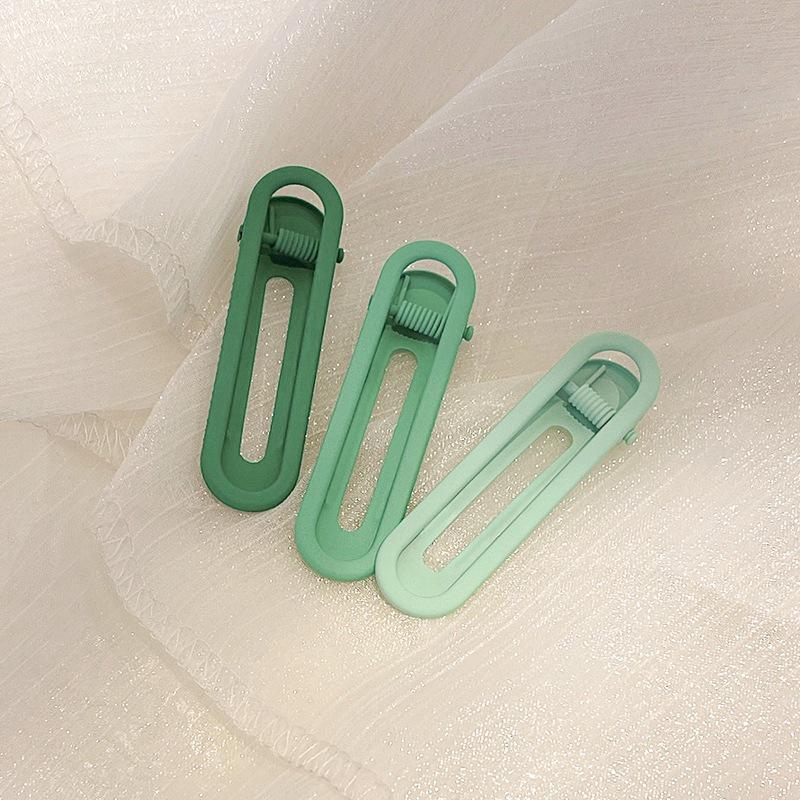 Colorful No-Trace Metal Duckbill Hair Clips for Women - 2025 New Trendy Bangs Hairpins