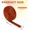 HARFINGTON 4mm(1/5" X 3 FT) ID Fire Sleeve Heat-Shielded Fire Sleeve Silicone Coated Fiberglass Heat Protection for Automotive Hose Lines Electrical