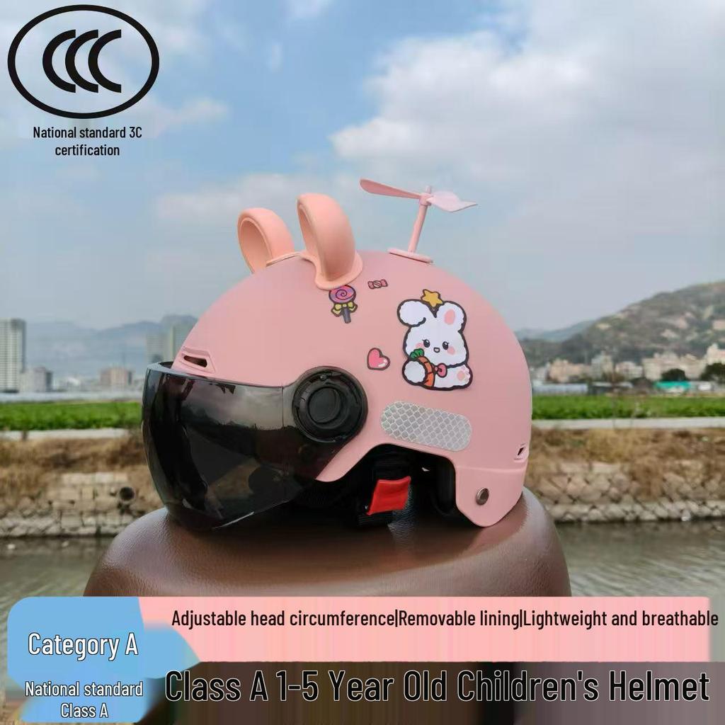 3C Certified Adjustable Unisex Scooter Helmet for Kids (1-5 Years) - Cute, Safe, and Summer-Ready
