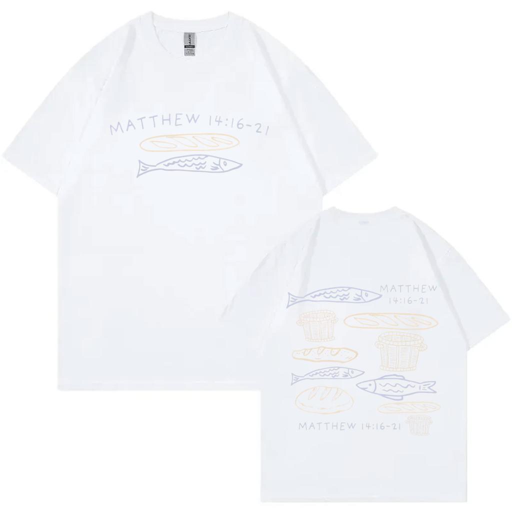 Bible Verse Christian Merch Tshirt Men Women Clothing High Street Fashion Trend Tshirts Summer Casual Loose Cotton T Shirts