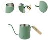 Cafetière Goulot d'oie Durable en Acier Inoxydable Poignée Thermoisolée Dripper pour Pour-over pour la Maison et le Bureau