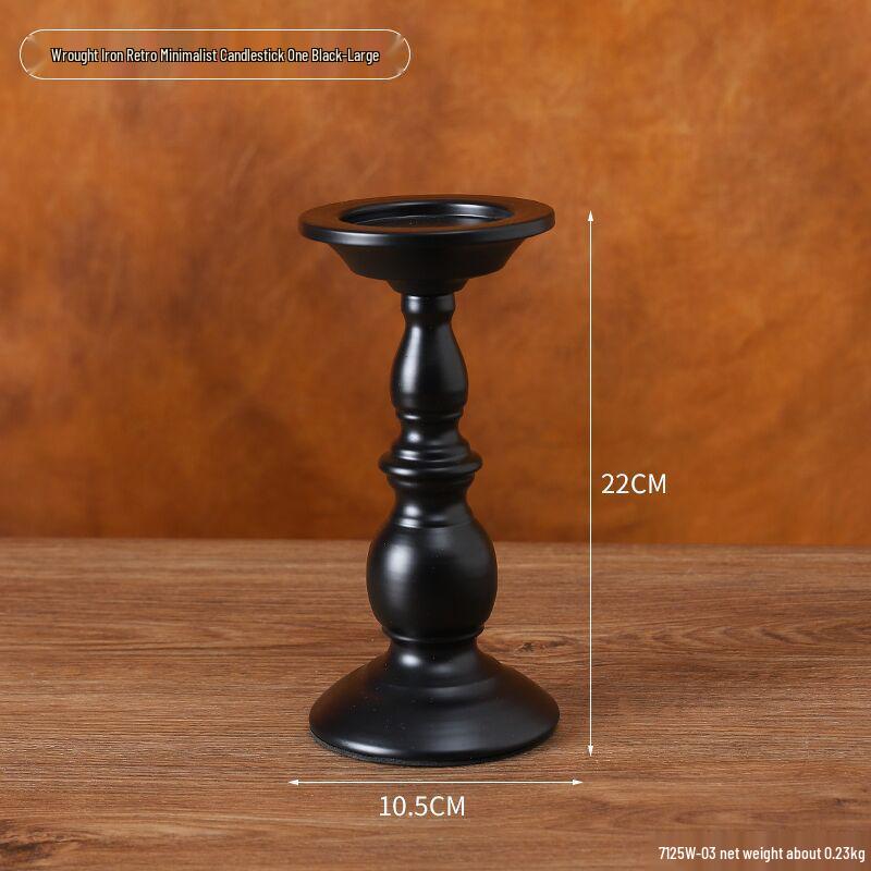 Vintage French Candelabra Ornament – Romantic European Candle Holder for Table Decor and Photo Props