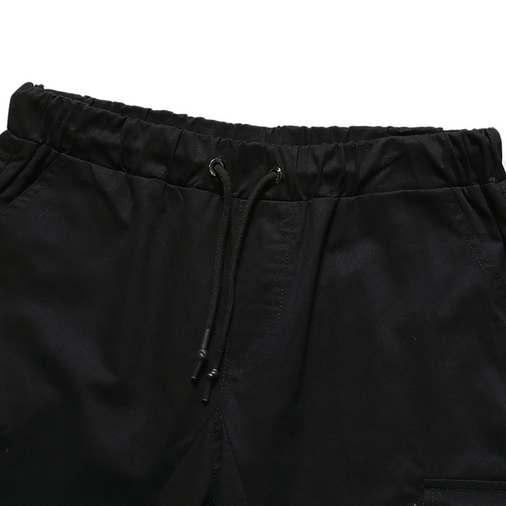 Męskie letnie na co dzień na zewnątrz Casual Patchworkowe kieszenie Kombinezony Sportowe oprzyrządowanie Spodenki Spodnie