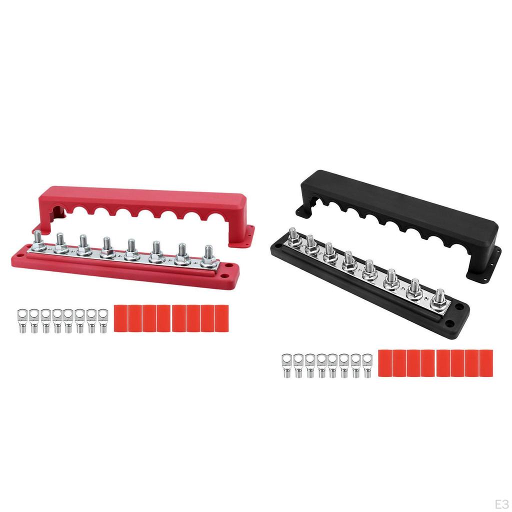 12-48V Battery Busbar Terminal Block Easy Installation 5.2x29cm for Car Boat