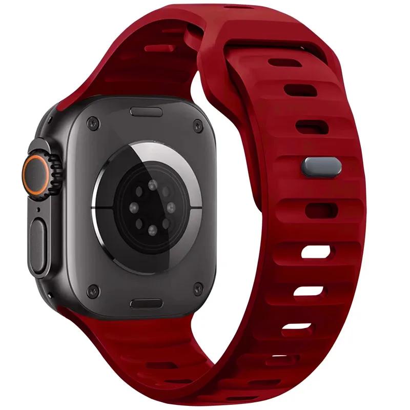 

Soft Silicone Strap for Apple Watch Ultra 3 2 49mm Sport Watchband iWatch Series 11 10 9 8 7 6 5 SE 46mm 45mm 44mm 42mm 40 41mm S11-10 42mm 40 41mm