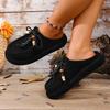 Women Sneakers Outdoor Leisure Vacation Shoes Designer Flat Spring Sneakers Women Closed Toe Thick Soled Half Slippers Women