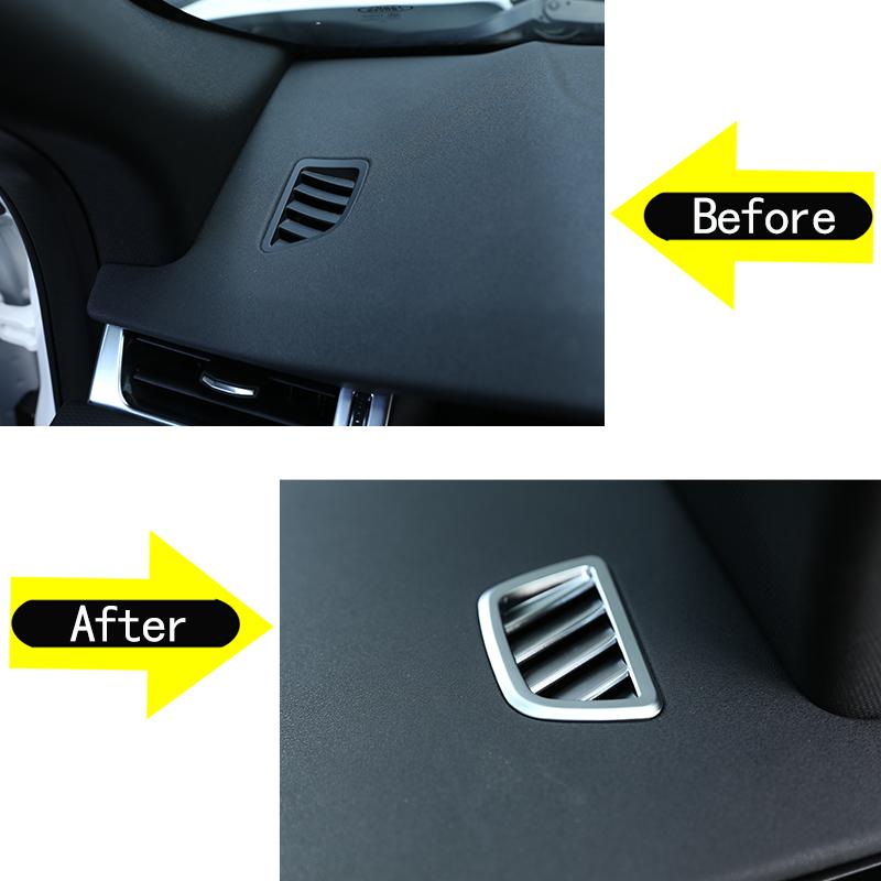 Bord de bord ABS cromat pentru cadru de ieșire de aer condiționat Decorație capac pentru Land Rover Range Rover Evoque L551 