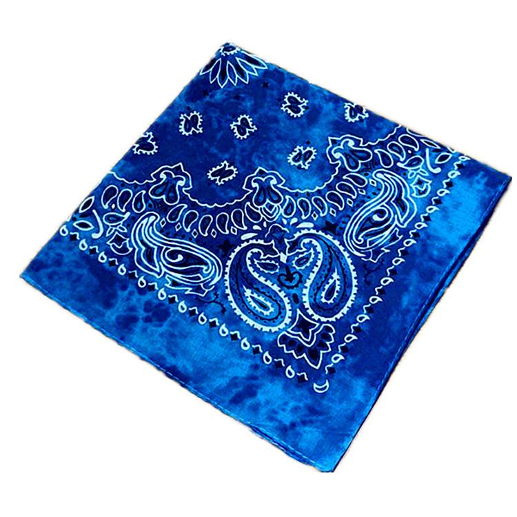 Unisex Herr Kvinnor Bomull Bandana Hårband Cowboy Herr Biker Sport Huvudbonader Handled Hårinpackning Enkelsidig Head Wrap Scarf Paisley