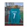 Türkisfarbenes, langärmliges Cristiano Ronaldo 2018 Alternatives Trikot für Erwachsene