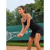 CHARMLEAKS Women Tennis Dress with Built-in Bra and Shorts Spaghetti Strap Sleeveless Golf Skirt Set