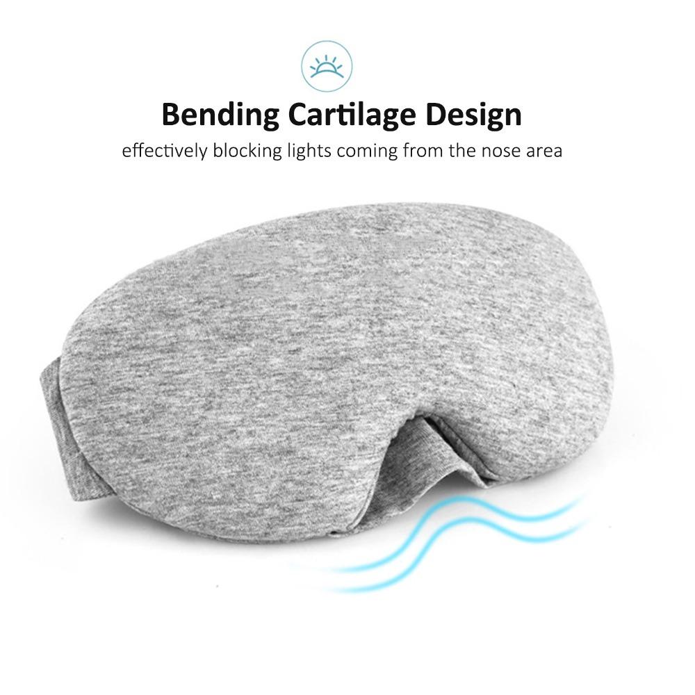 Soft Texture Eye Mask Cotton Sleeping Mask Durable Sleep Eye Mask  Airplane Use