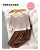 Girls Autumn Striped Navy Collar Long Sleeve T Shirt Fashion Casual Top For Big Kids