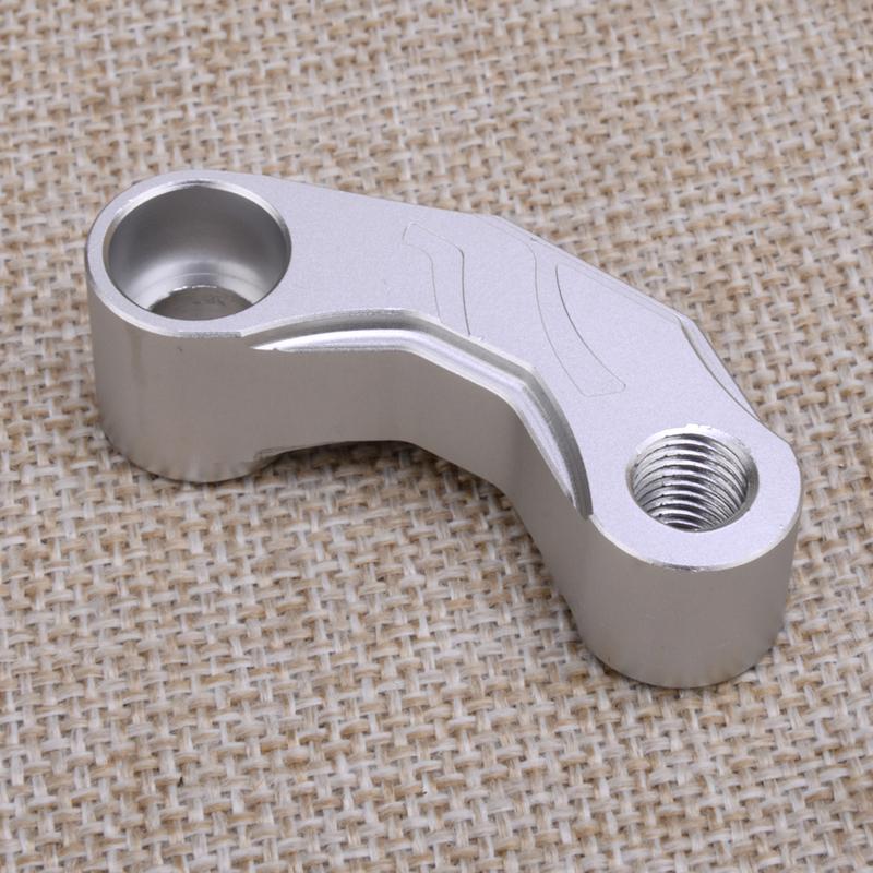 Pair Motorcycle Side Rearview Mirror Mount Riser Extender Adapter Connector
