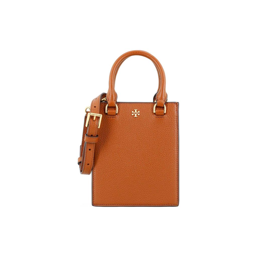 Tory Burch Blake Adjustable Detachable Shoulder Strap Leather Music Score Handbag Women Handbags Brown 138274-912