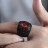 Retro Titanium Army Personalized Finger Ring