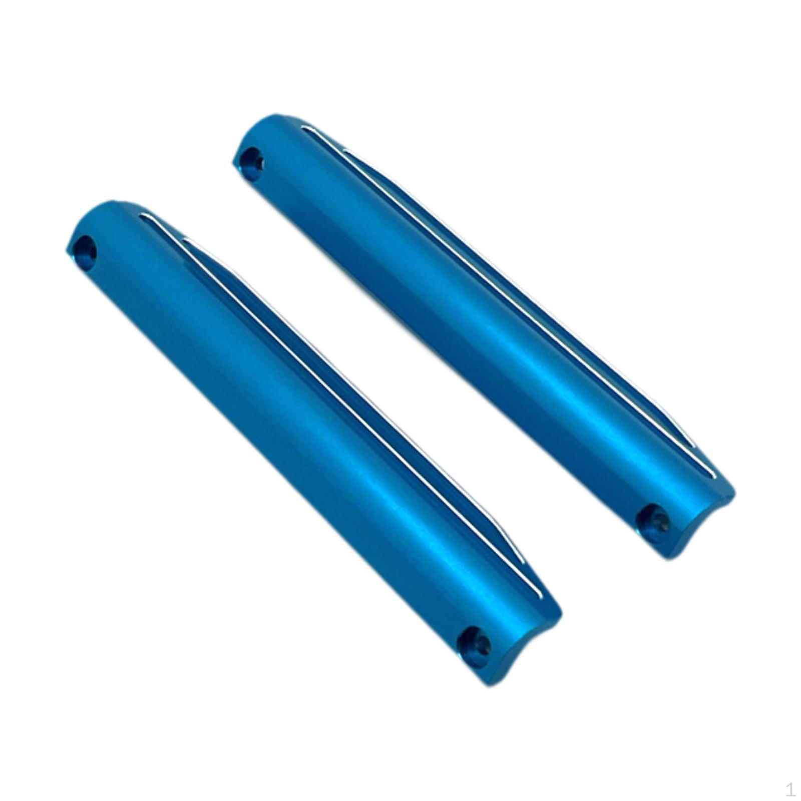 

2 Pieces RC Chasis Protector Left Right Edge Guards Upgrade for 1/10 Scale Trucks Hobby Car синій