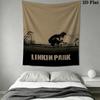 Linkin Park Wall Tapestry Aesthetic Wall Hanging Printed Fabric Blanket Decorative Tapestries for Bedroom Living Room Home Decor