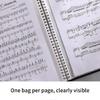 Multilayer Sheet Music Binder Folder Waterproof Documents Storage Holder Bag Flexible Sheet Music Organizer Enduring