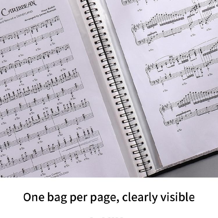Multilayer Sheet Music Binder Folder Waterproof Documents Storage Holder Bag Flexible Sheet Music Organizer Enduring