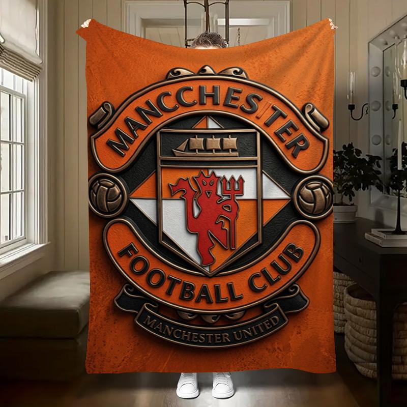 Manchester Logo 3D Wallpapers Android Apk Download Blanket Home Decor Suitable For All Seasons Air Conditioning Blanket Machine Washable