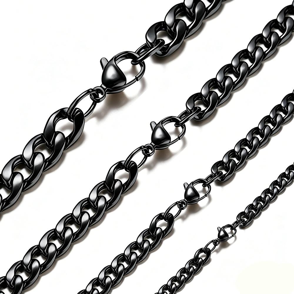 2023NK Goud Roestvrij Staal Unisex Hip Hop Lange Ketting, Vacuüm Elektrogeplateerd