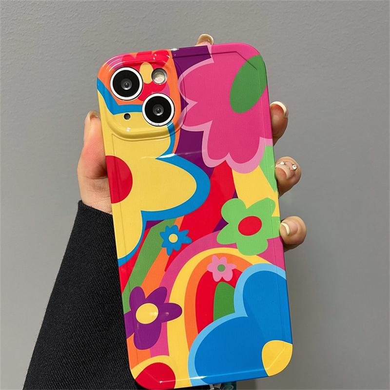 Husă pentru telefon cu pandantiv floarea-soarelui, floarea soarelui, drăguță, coreeană, pentru Iphone 14 13 12 11 Pro Max X Xs Xr 7 8 Plus Husă moale rezistentă la șocuri