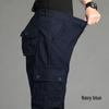 Spring and Autumn Men's Multi-Pocket Casual Pure Cotton Loose Straight-Leg Trousers