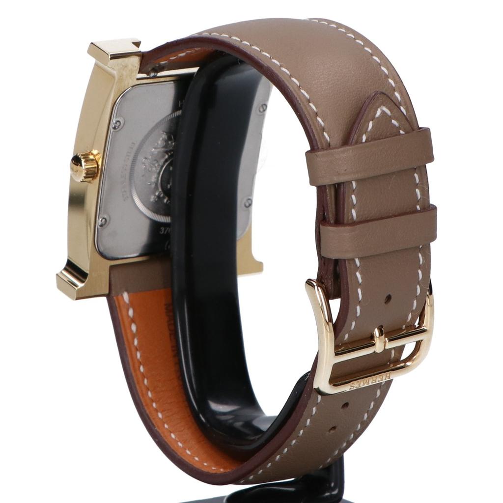 HERMES HH1.801.131 H Watch Quartz Watches Etoupe/GoldUsed