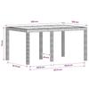 Garden Dining Set 7 pcs White and Light Grey PP