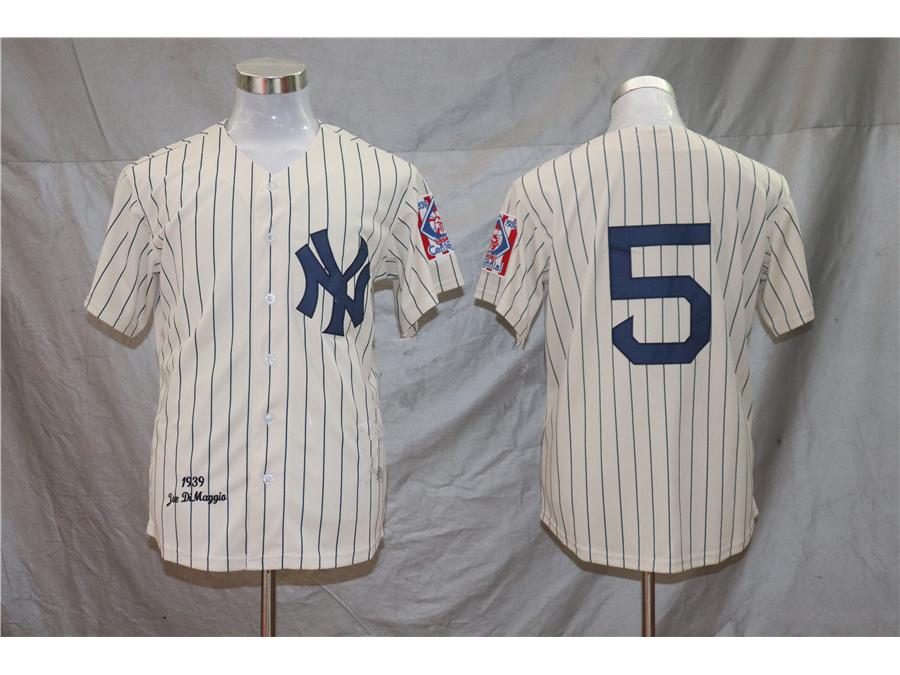 

Мужская элитная вышитая бейсбольная майка «Нью-Йорк Янкиз» M