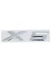 3D ABS Glossy Silver Car Emblem Sticker for BMW X1/X2/X3/X4/X5/X6/X7/GT - Fit sDrive18i/20i/23i/25i/28i/30i/35i/40i/45i/50i/55i