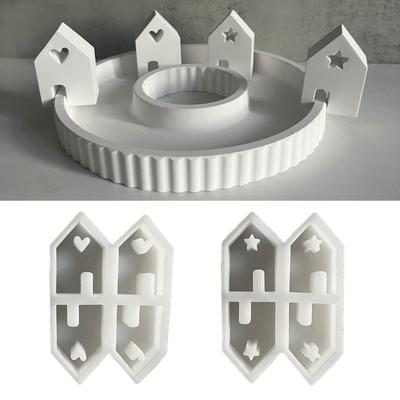 Star House Resin Mould House Shape Silicone Molds Epoxy Resin Mould Candle Molds DIY Baking Molds Home Decorations