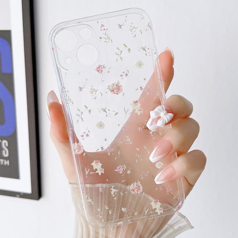 Fresh Floral for iPhone11/12/13/14/15/16ProMax iPhone Case XS/XR Anti-drop