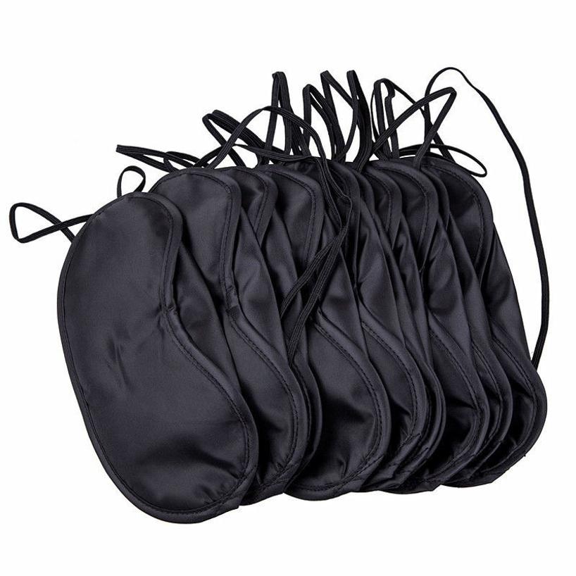 1 Pcs Soft Comfortable Eye Mask Shade Cover Blindfold Night Sleeping Black