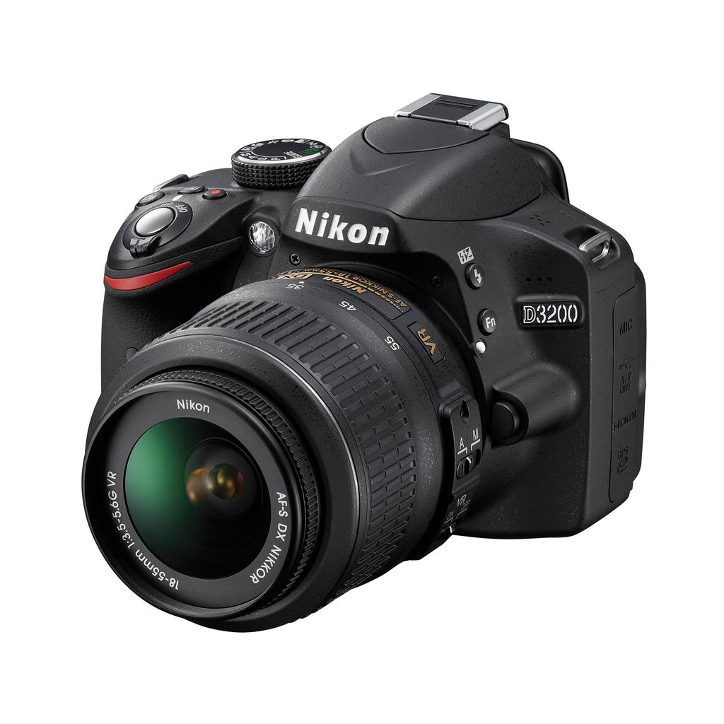 Nikon D3200 DSLR Camera + AF-S DX 18-55mm f/3.5-5.6G VR Zoom Lens