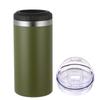 16oz Coffee Cup Stainless Steel Vacuum Flask Double-Lid Insulated Travel Mug Gift for Home Office School