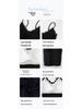 2026 Summer Korean Style Lace Trim Spaghetti Strap Slim Fit Knit Vest
