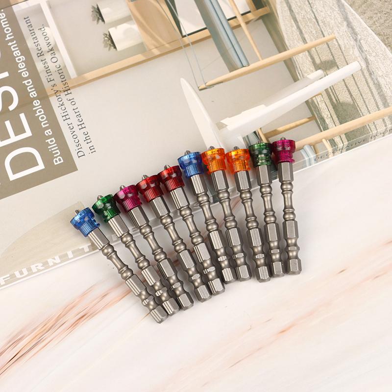 5/10Pcs Screwdriver Drill Bit With Magnetic Bit Bit 1/4 Inch 6.35Mm Hex Handle Electric Drill Tool Attachment Single Head
