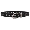 Star Studded Waist Belt Punk Style Adjustable Waistband For Women Men Hip Hop Fashion Accessory