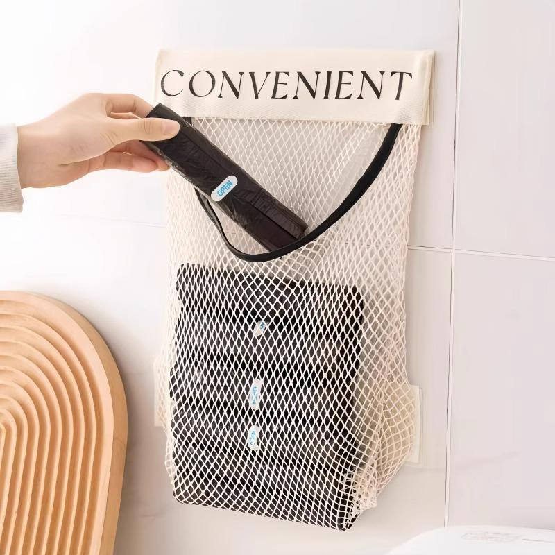 Kitchen Plastic Bag Garbage Bag Storage Bag Large Capacity Sundries Hanging Bag Breathable Storage Bag Storage