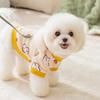 Autumn and Winter Dog Cartoon Cute Bunny German Velvet Home Clothes Medium and Small Dog Cat Bottoming Shirt Pet Clothes