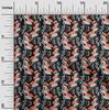 oneOone Georgette Viscose Black Fabric Abstracts Sewing Material Print Fabric By The Yard 42 Inch