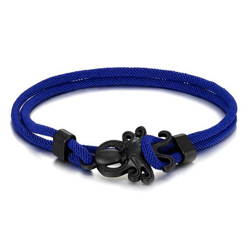Colored Milan Rope Adjustable Hand Rope Black Octopus Multilayer Bracelet Beach Wind Vacation Wind