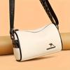 Elegancka torebka typu crossbody ze sztucznej skóry, miękka torebka na ramię z szerokim paskiem, damska mini torebka na telefon zapinana na zamek błyskawiczny