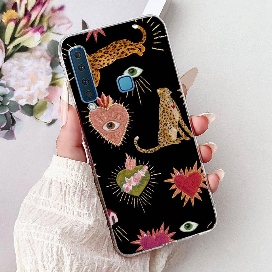 For Samsung Galaxy A7 A9 2018 Case New Fashion Flower Marble Soft Silicone Clear Phone Cover For Samsung A9 2018 SM-A920F Bumper