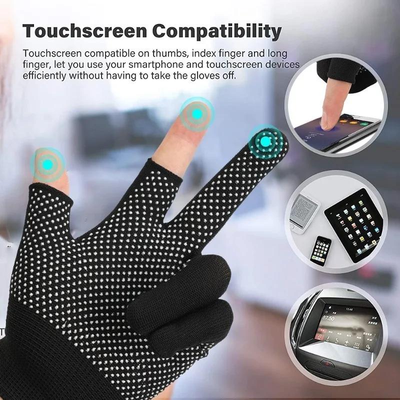 Non-slip Touchscreen Nylon Gloves Men Women Summer Outdoor Riding Sport Fitness Breathable Non-slip Sunscreen Half Finger Gloves