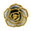Foldable Rose Flower Handbag Hanger: Metal & Plastic Hook for Table Edge and Christmas Stocking.