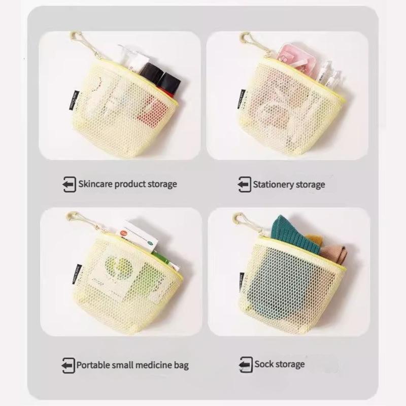 Nylon Cosmetic Organizers With Adjustable Compartments Portable Travel Storage Bag for Lipsticks Accessories